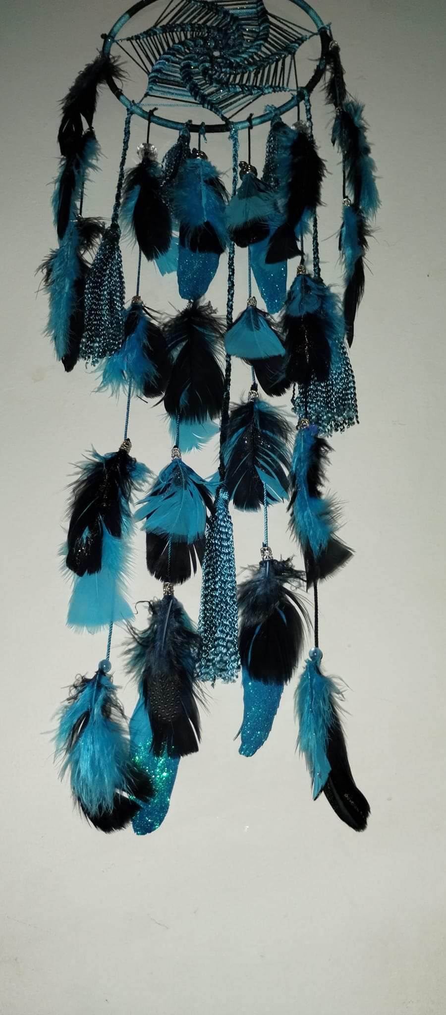 BLUE AND PURPLE DREAMCATCHER