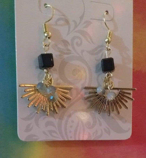 CRYSTAL STARBUSRT EARRINGS