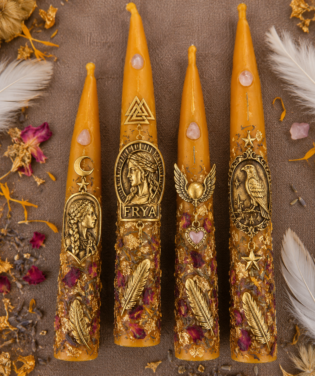 GODDESS CANDLES 2PK