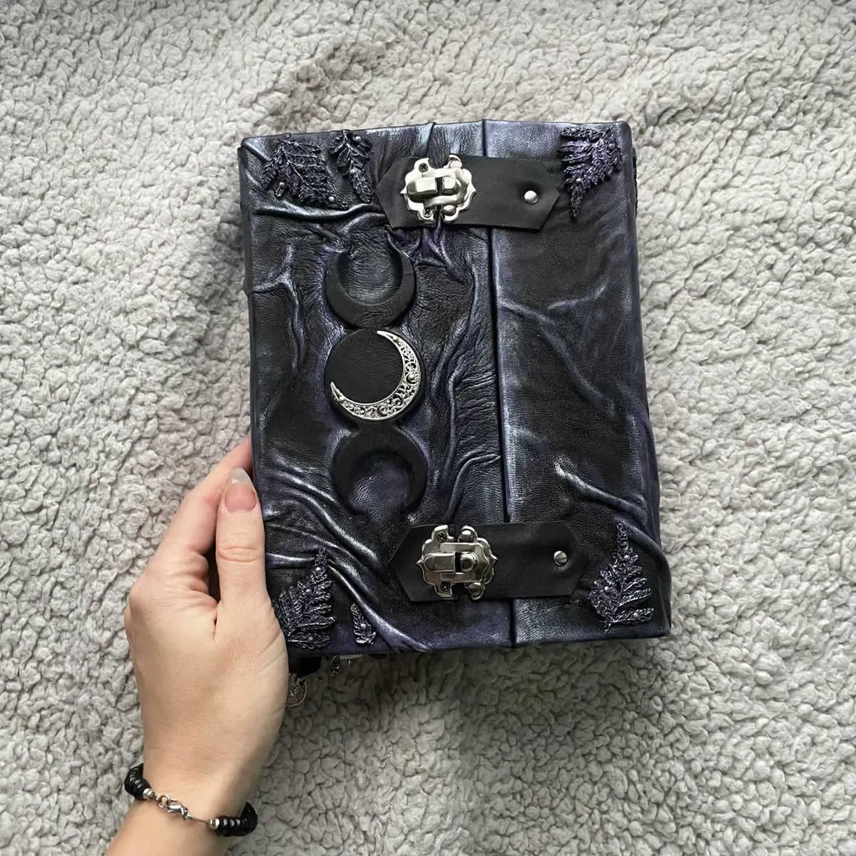 Handmade genuine leather grimoire